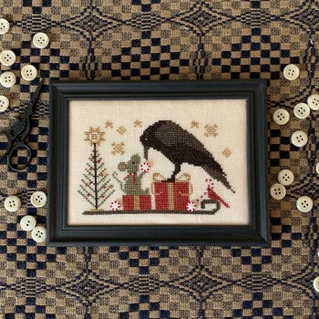 Evergreens &amp; Peppermint Cross Stitch by Stitches By Ethel - Paper Pattern