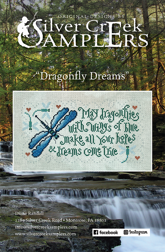 Pre-Order - Dragonfly Dreams Cross Stitch by Silver Creek Samplers - Paper Pattern