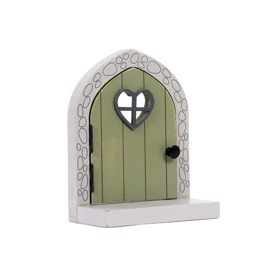 Fairy Door | Pixie Dust Collection | 5x6x2.5 wood door with shelf | 11852