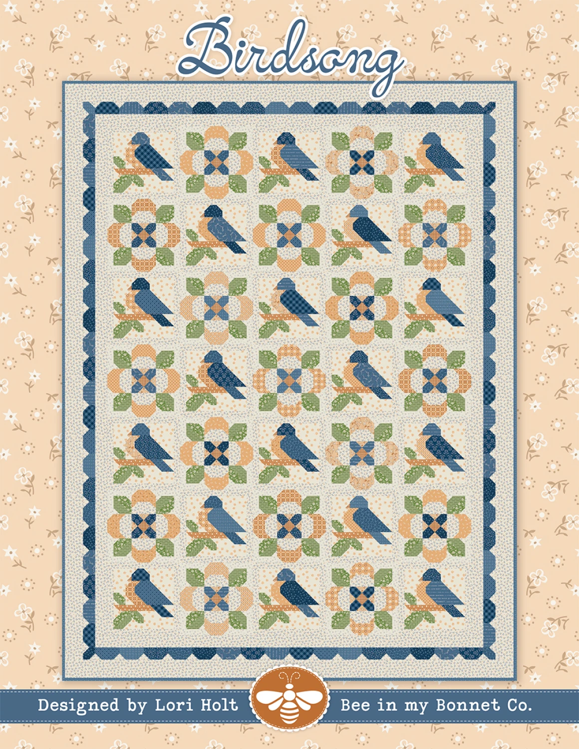 Birdsong Quilt Pattern by Lori Holt of Bee in my Bonnet - Paper Pattern
