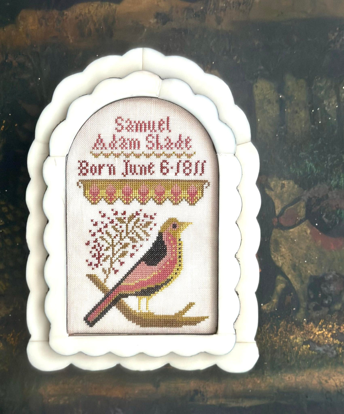 Pre-Order - Birth Samplers Cross Stitch by Kathy Barrick - Paper Pattern