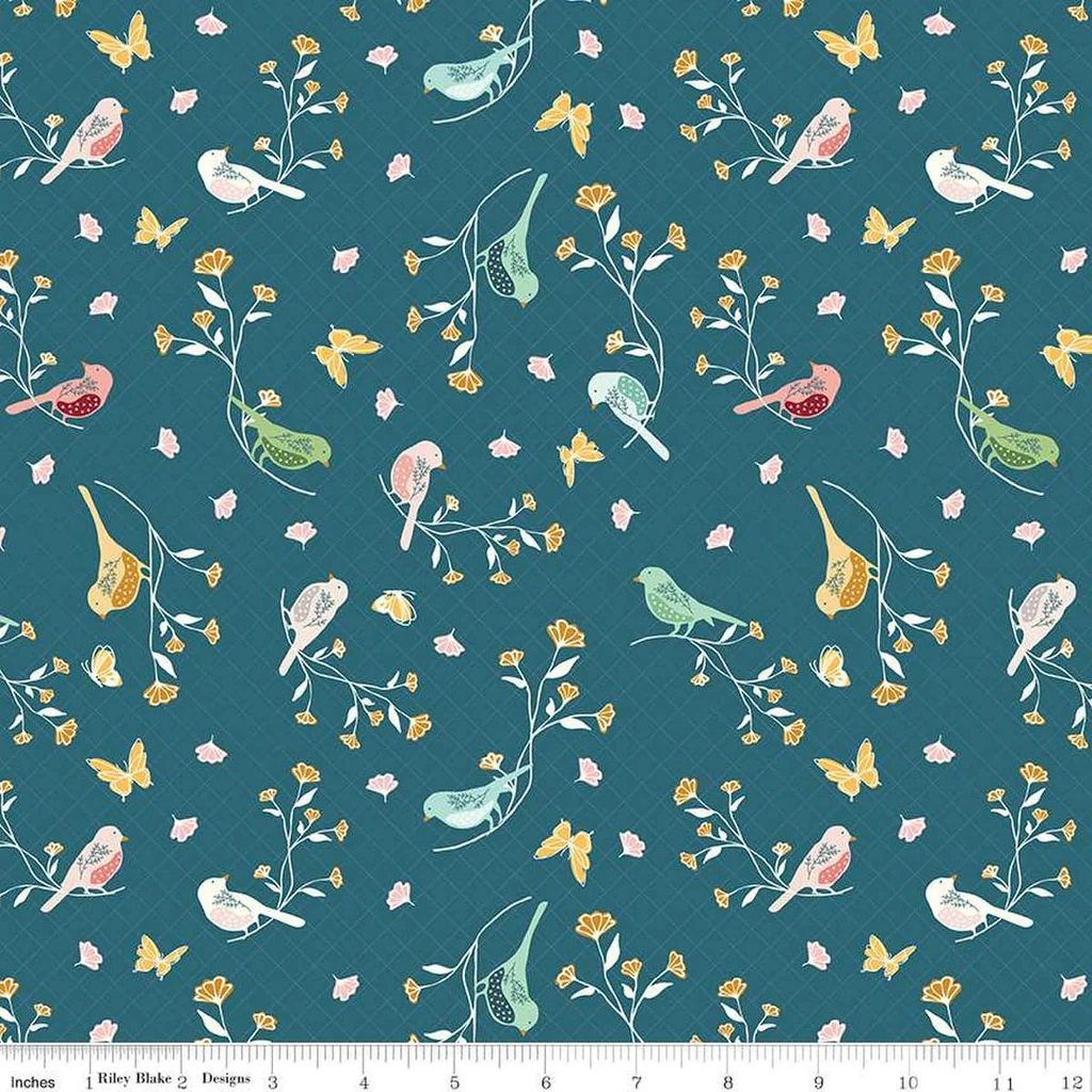 Melody | C15141 | Floral Birds - Colonial