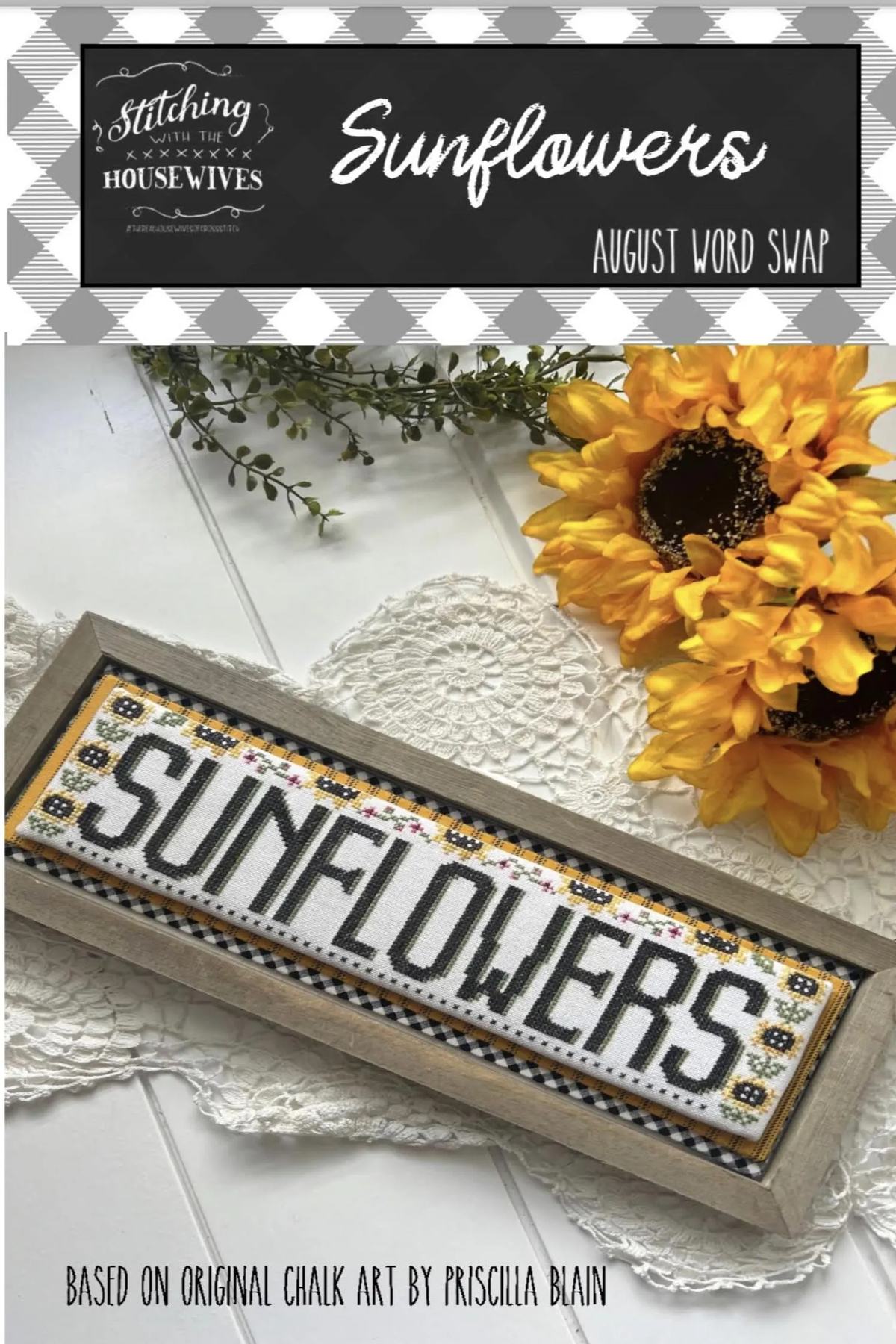 Sunflowers by Stitching with the Housewives - Paper Pattern