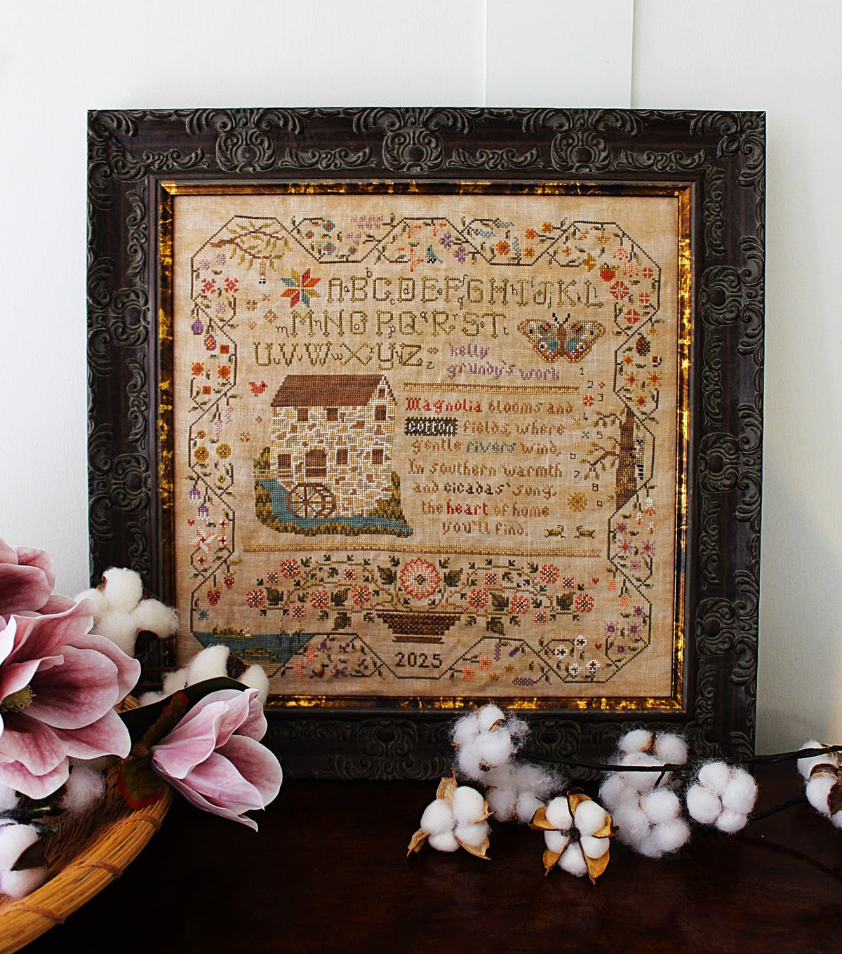 Cicadas’ Song Sampler Cross Stitch by Cosford Rise Stitchery - Paper Pattern