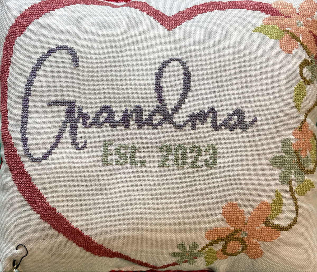 Pre-Order - Happiness is Being a Grandparent Cross Stitch by Barefoot Needleart - Paper Pattern