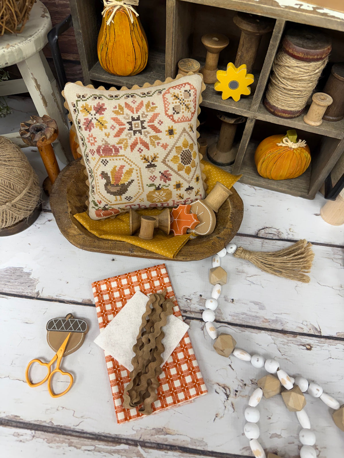 Thankful Quaker Finishing Kit by Primrose Cottage