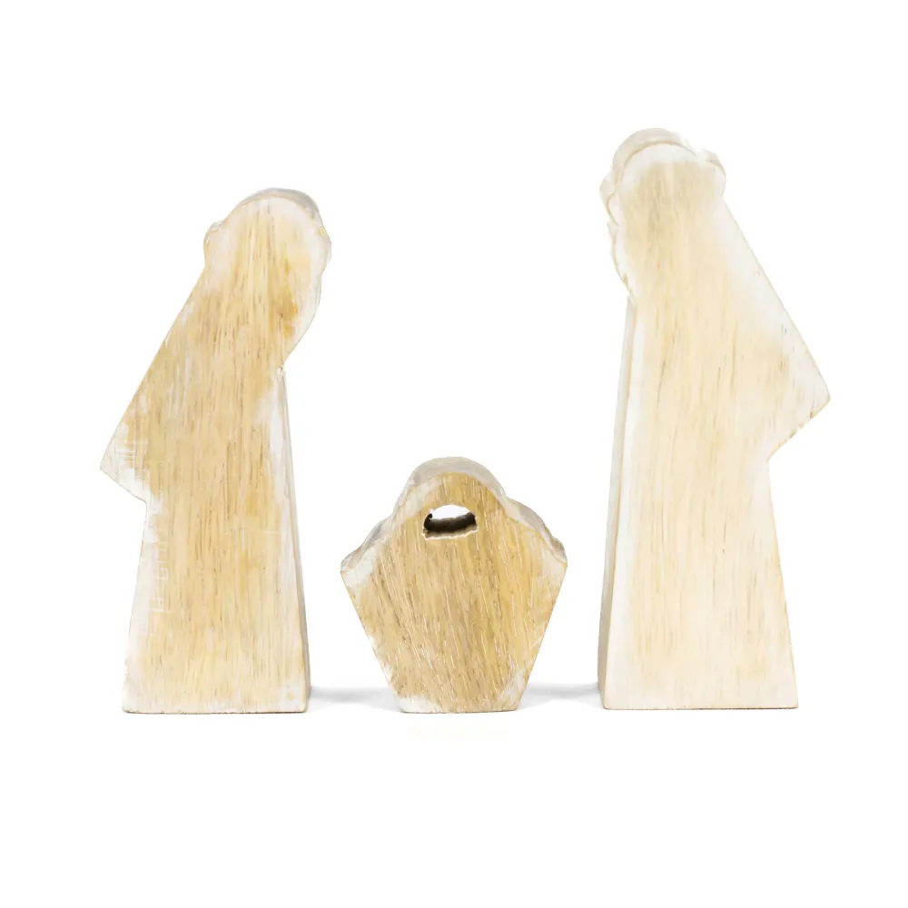Nativity | Sundara Collection | 2x5x1.5 mango cutout set of three | 71330