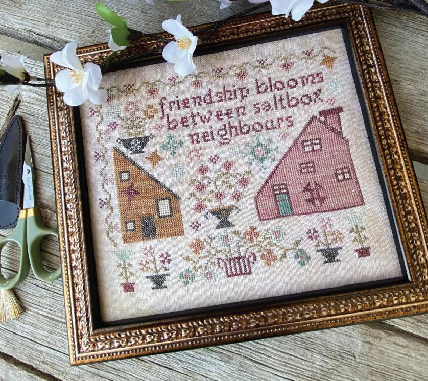 Pre-Order - Friendship Blooms Cross Stitch by Pansy Patch Quilts and Stitchery - Paper Pattern