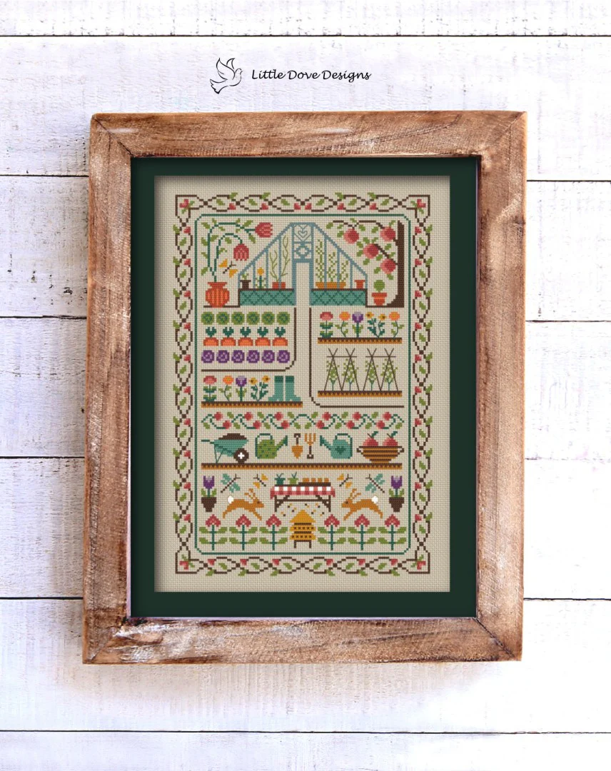 PRE-ORDER - The Kitchen Garden Cross Stitch by Little Dove Designs - Paper Pattern