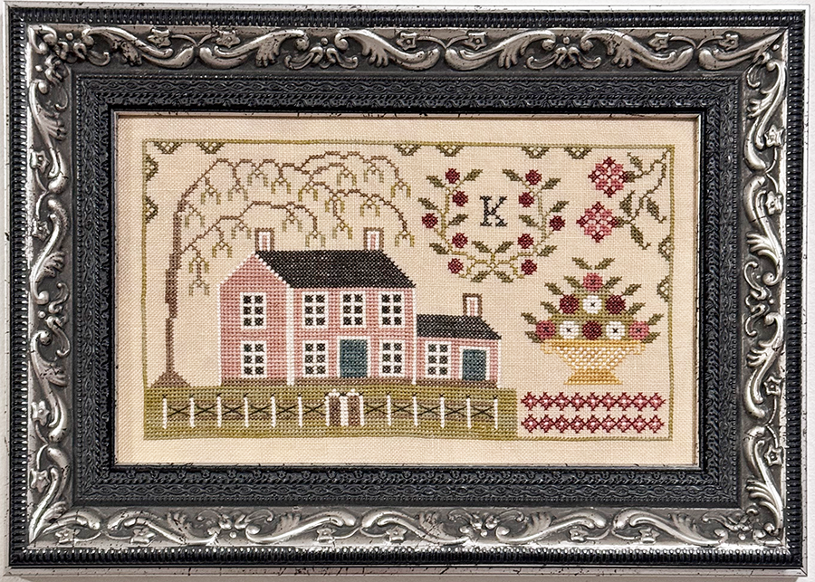 Pre-Order - Audie’s Pink House Cross Stitch by Fox and Rabbit - Paper Pattern