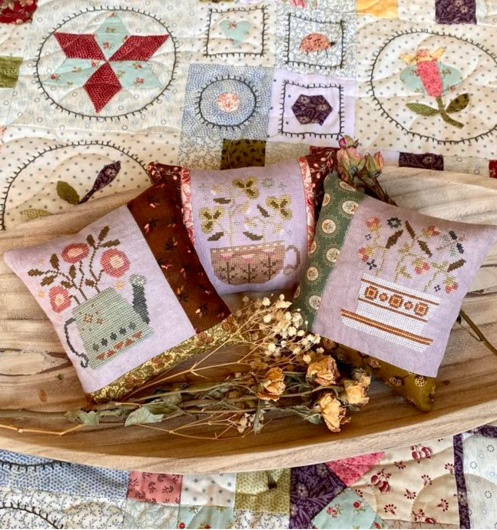 The Potting Bench #2 Cross Stitch by Blueberry Ridge Design - Paper Pattern