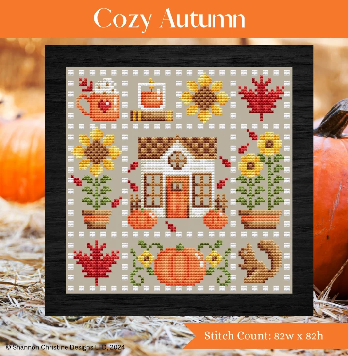 Cozy Autumn Cross Stitch by Shannon Christine - Paper Pattern