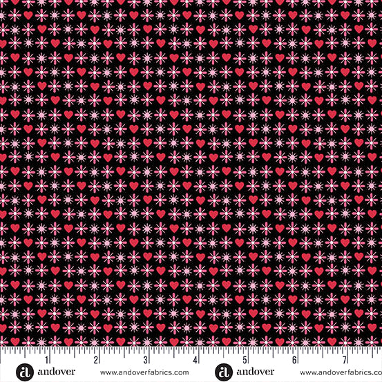 Heart and Soul | A-1242-K | Flowers - Black
