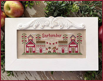September Mini Village Cross Stitch by Country Cottage Needleworks - Paper Pattern