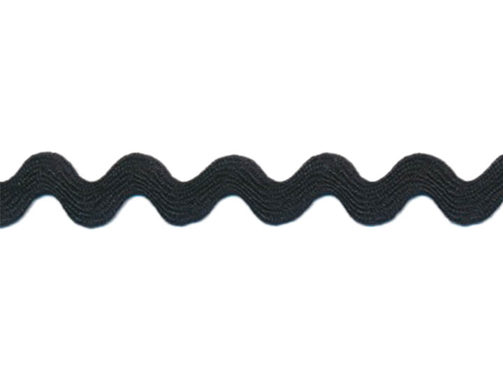 1/2&quot; (#29) POLY RIC RAC - Black