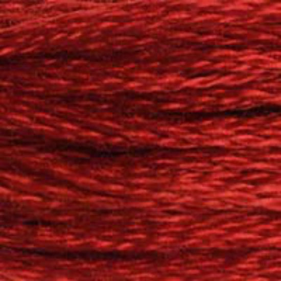 DMC-817 Very Dark Coral Red  6 Strand Floss