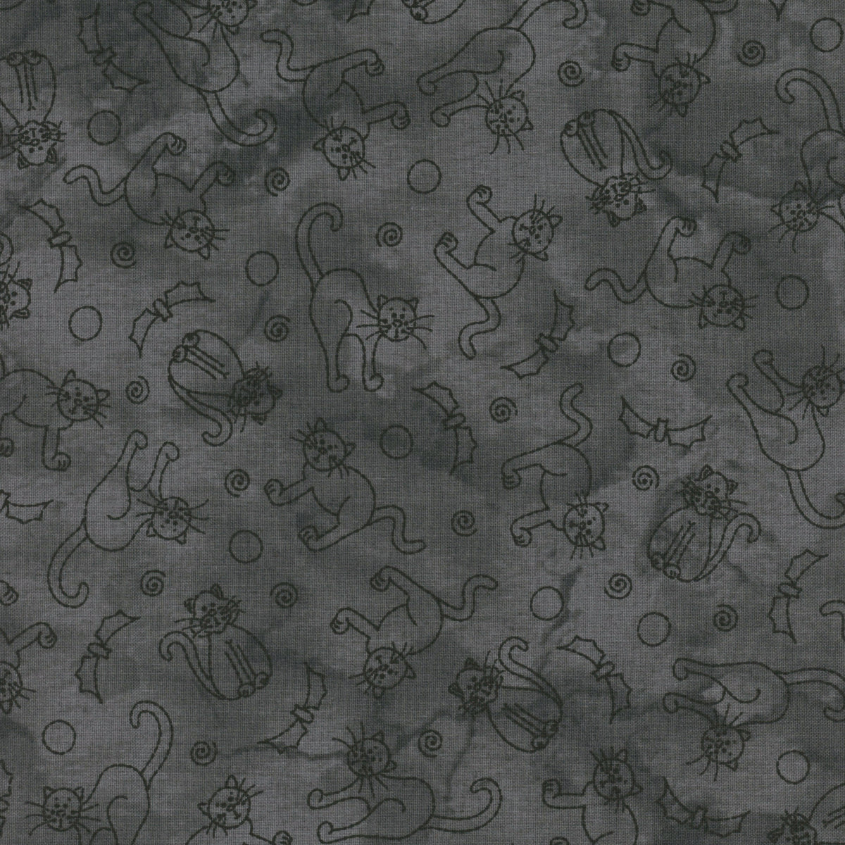 Spooky Stitches | MAS10872-K | Cats - Grey