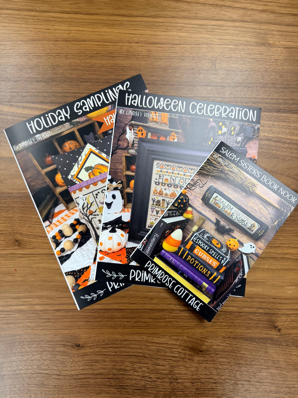 Pattern Pack: Bundle of 3 New Halloween Release: Halloween Celebration, Holiday Sampling: Halloween, Salem Sisters Book Nook
