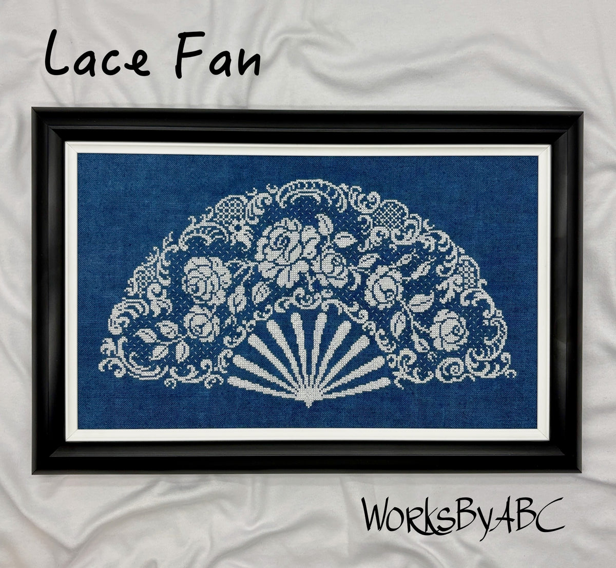PRE-ORDER - Lace Fan Cross Stitch by Works by ABC - Paper Pattern