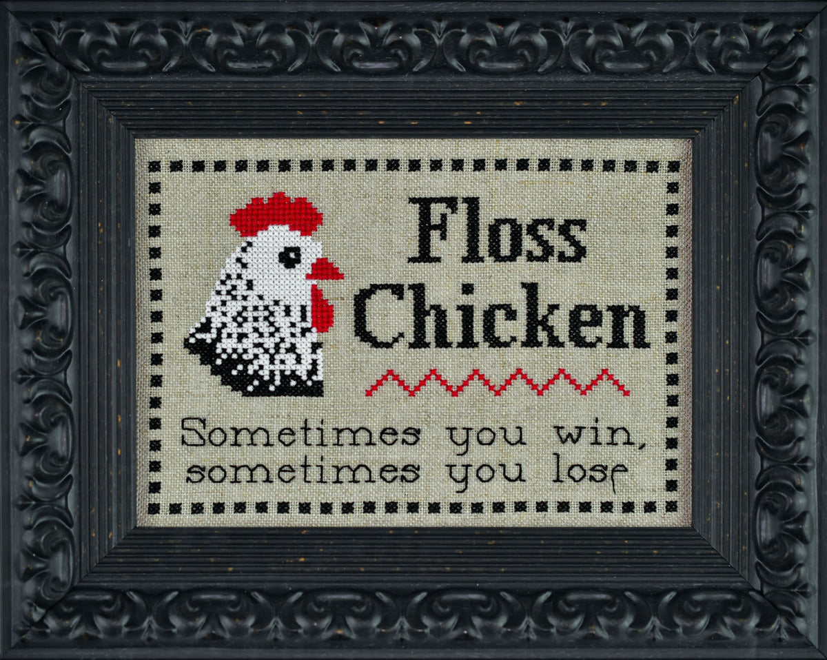 PRE-ORDER - Floss Chicken Cross Stitch by Noteworthy Needle - Paper Pattern