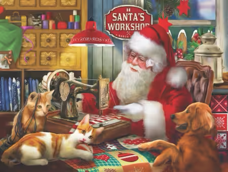 Santa's Quilting Workshop Puzzle