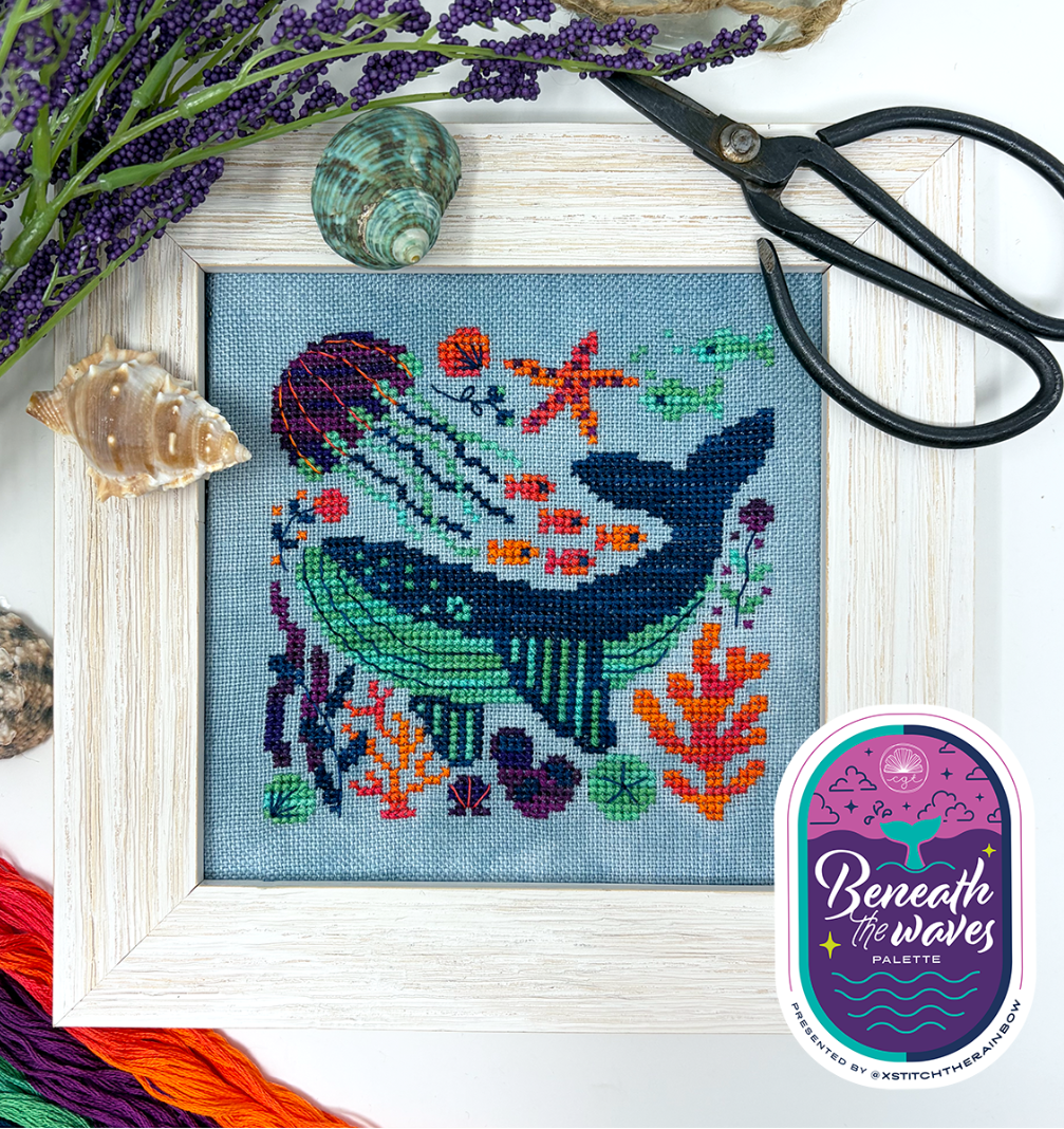 PRE-ORDER - Midnight Ocean Cross Stitch by Tiny Modernist - Paper Pattern
