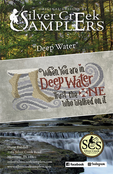Deep Water Cross Stitch by Silver Creek Samplers - Paper Pattern
