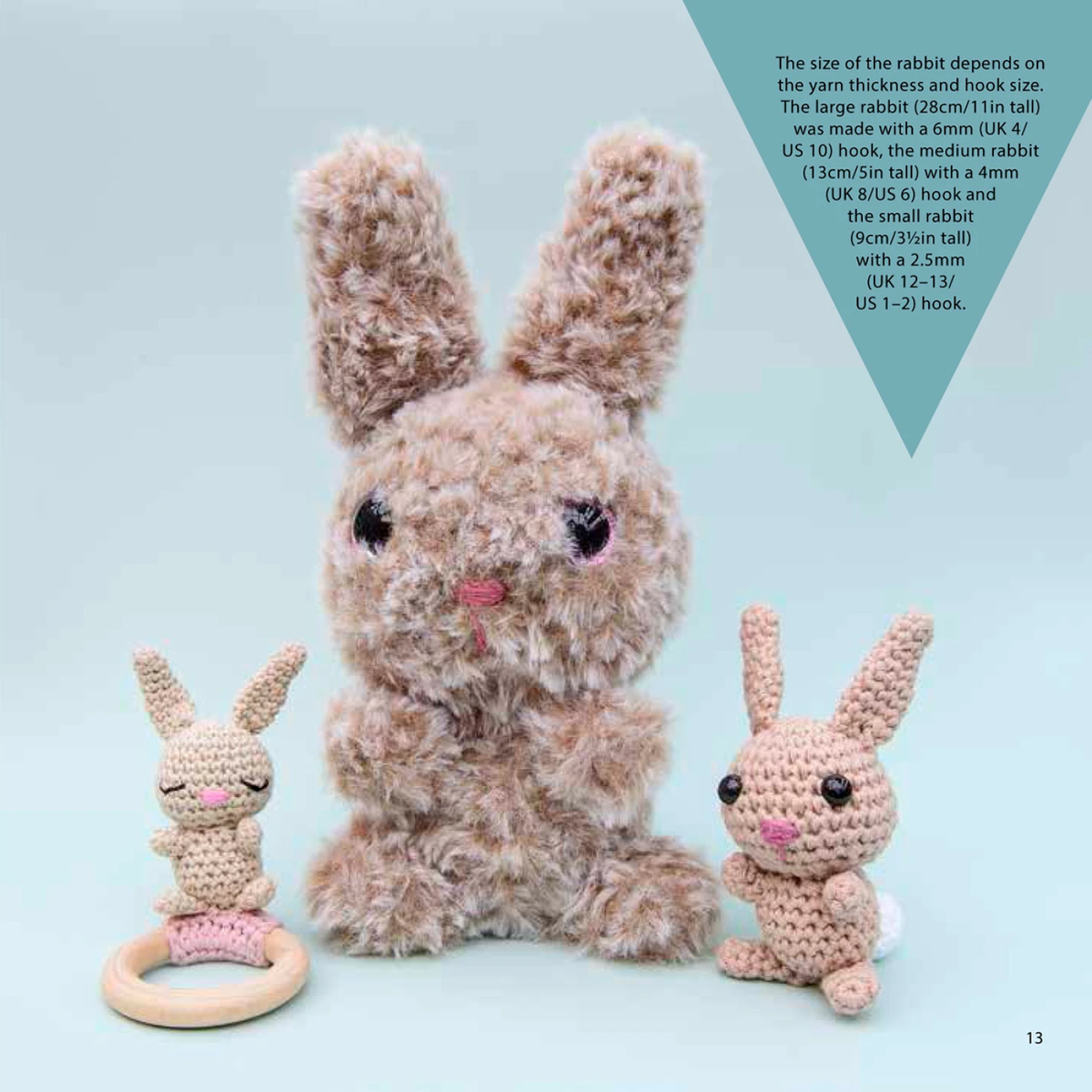 Mini Amigurumi Animals Crochet Book by Sarah Abbondio - Paper Pattern
