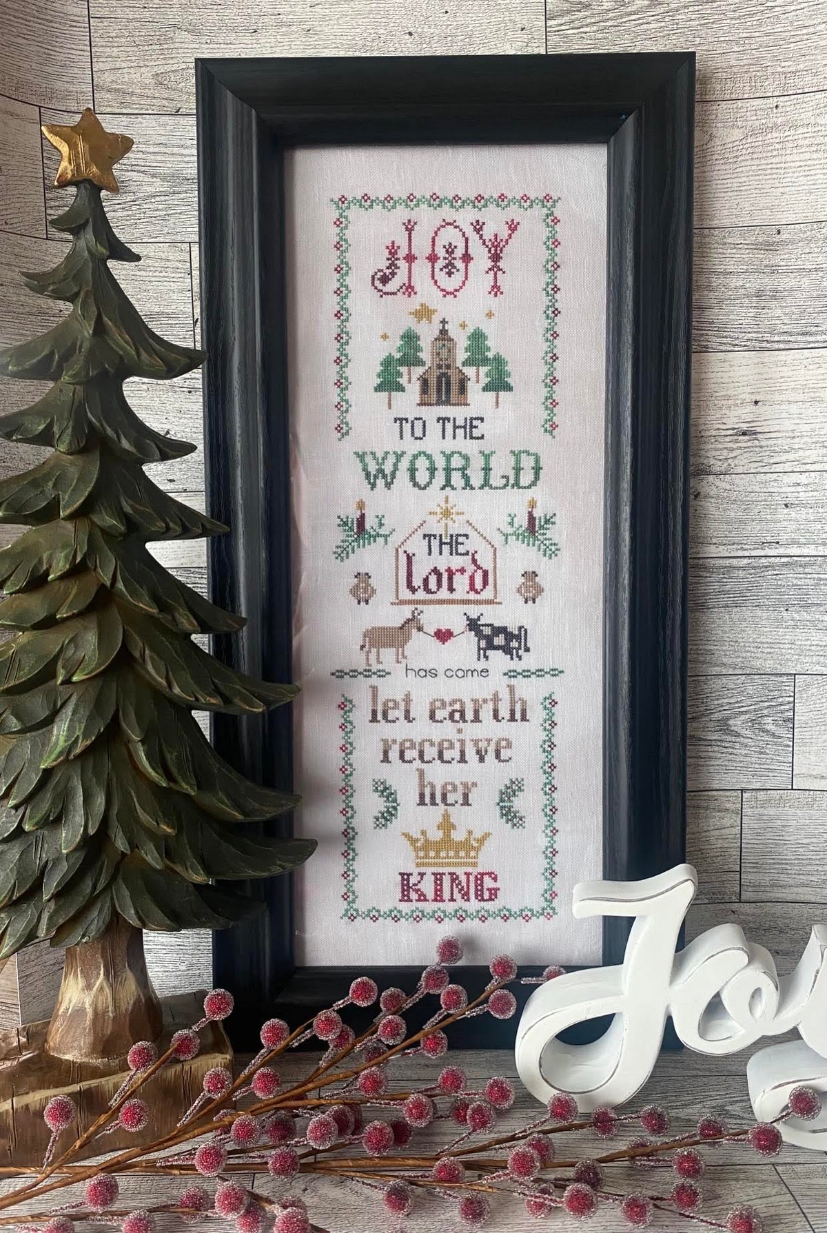 Pre-Order - Songs of Praise: Joy to the World Cross Stitch by Cricklewood Crossing - Paper Pattern