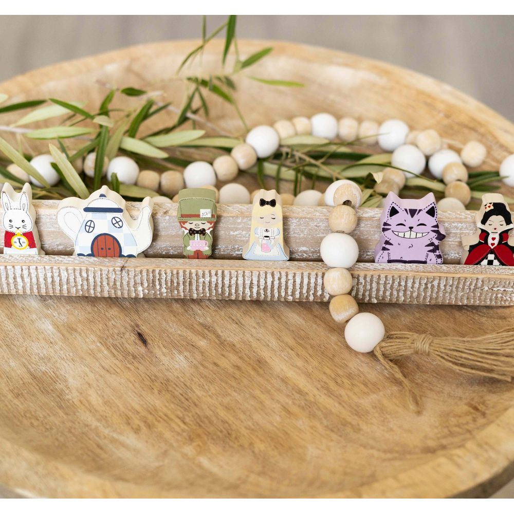 Alice | Woodland Story Book Collection | 2x2x.25 wood shapes set of 6 | 12093