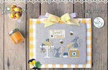 Sweet Honey Cross Stitch by Madame Chantilly - Paper Pattern