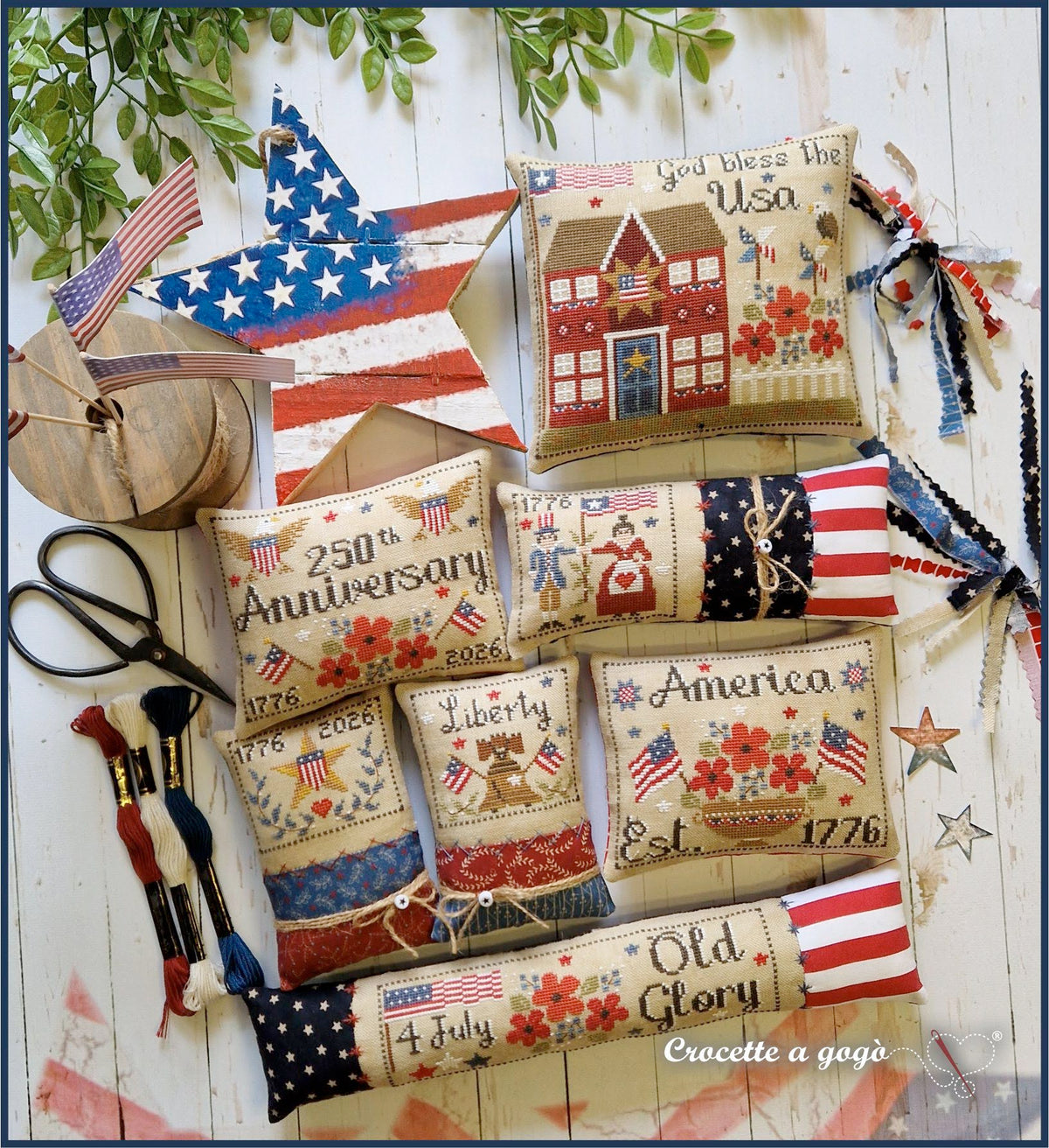 Stars & Stitches Cross Stitch by Crocette A Gogò - Paper Pattern