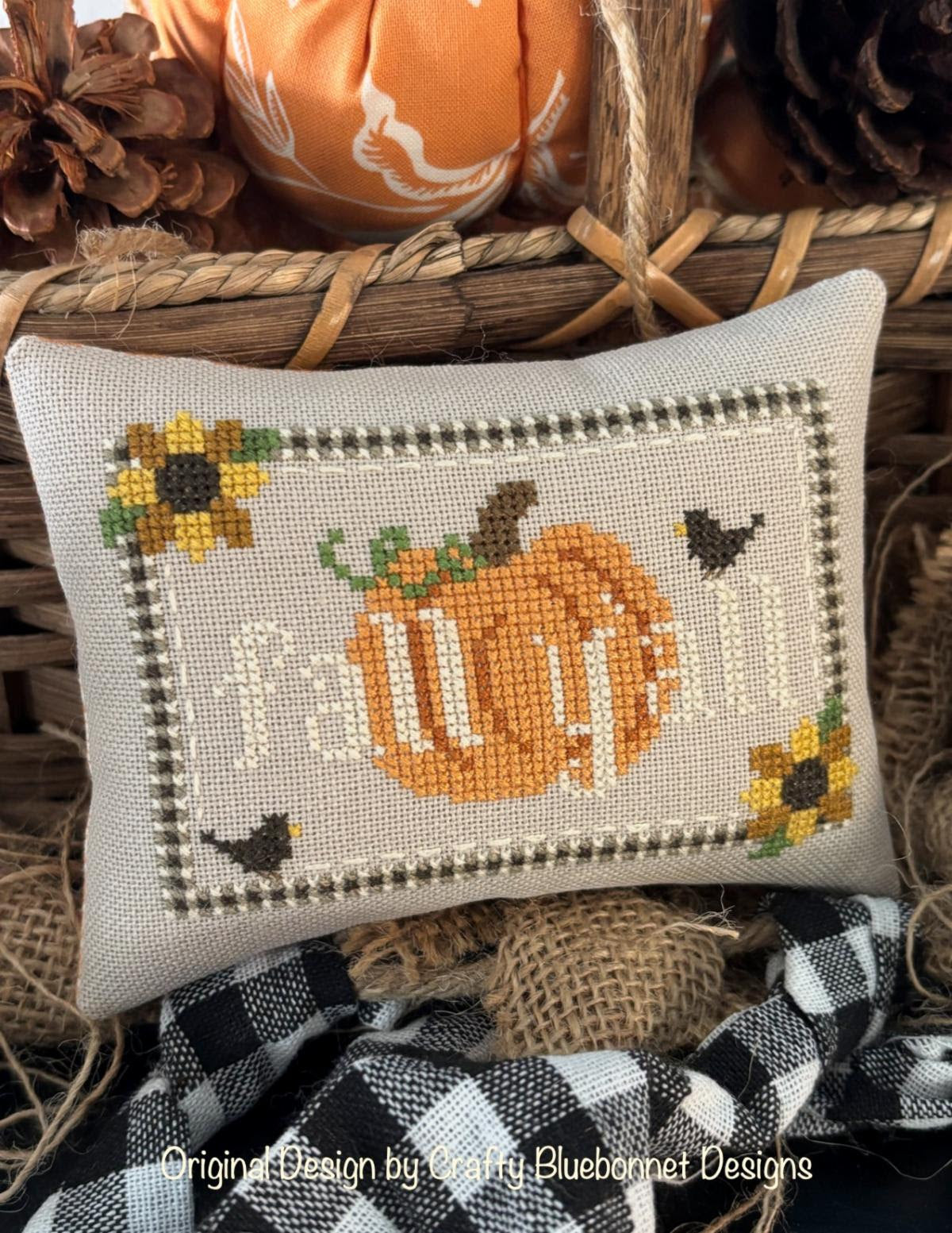 Fall Y'all Cross Stitch by Crafty Bluebonnet - Paper Pattern