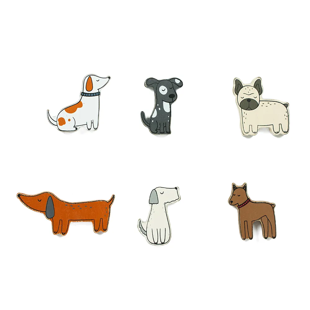 Dogs | Fur Babies Collection | 3x2x.25 wood shapes set of 6 | 15868