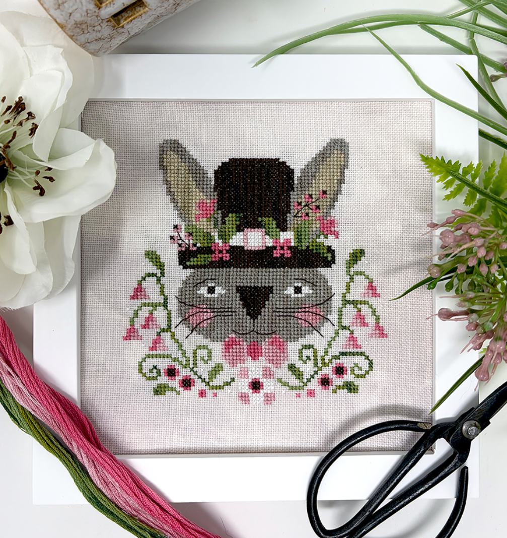 PRE-ORDER - Spring Bunny Cross Stitch by Tiny Modernist - Paper Pattern