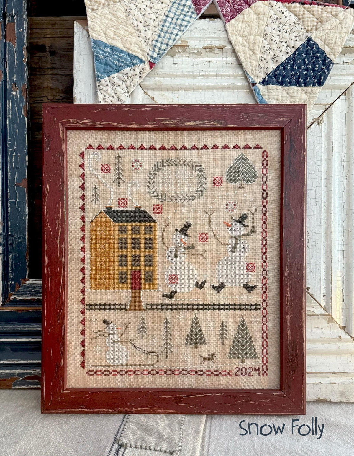 Hello Winter Booklet Cross Stitch by Teresa Kogut - Paper Pattern