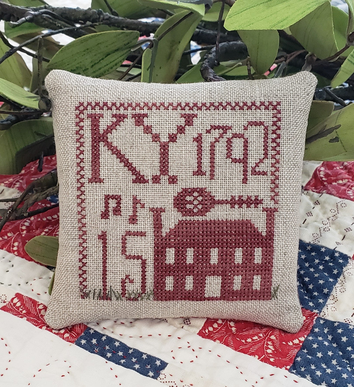 Statehood Splendor Series #25 - Kentucky cross stitch by Thread Milk Designs - Paper Pattern