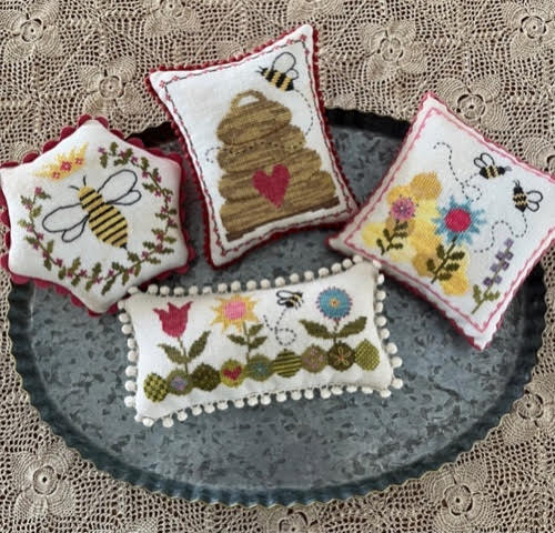 Pre-Order - The Bee’s Knees Set of 5 Cross Stitch by Under The Garden Moon - Paper Pattern