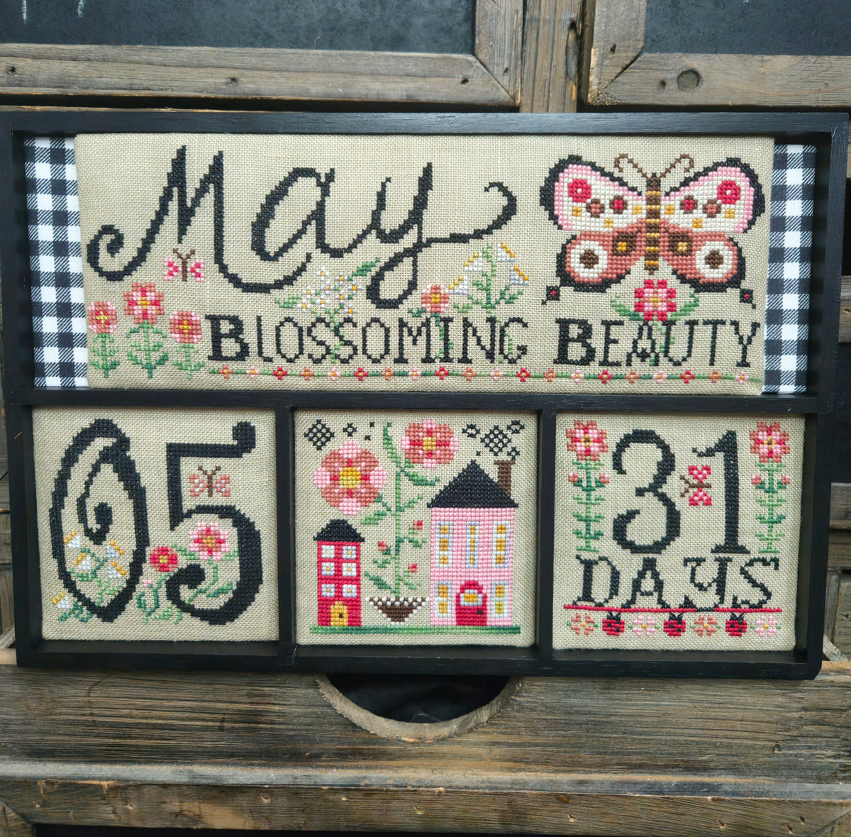 Pre-Order - May Blossoming Beauty Cross Stitch by Quaint Rose NeedleArts - Paper Pattern