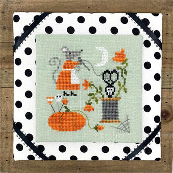 Mouse&#39;s Halloween Stitching Cross Stitch by Tiny Modernist - Paper Pattern