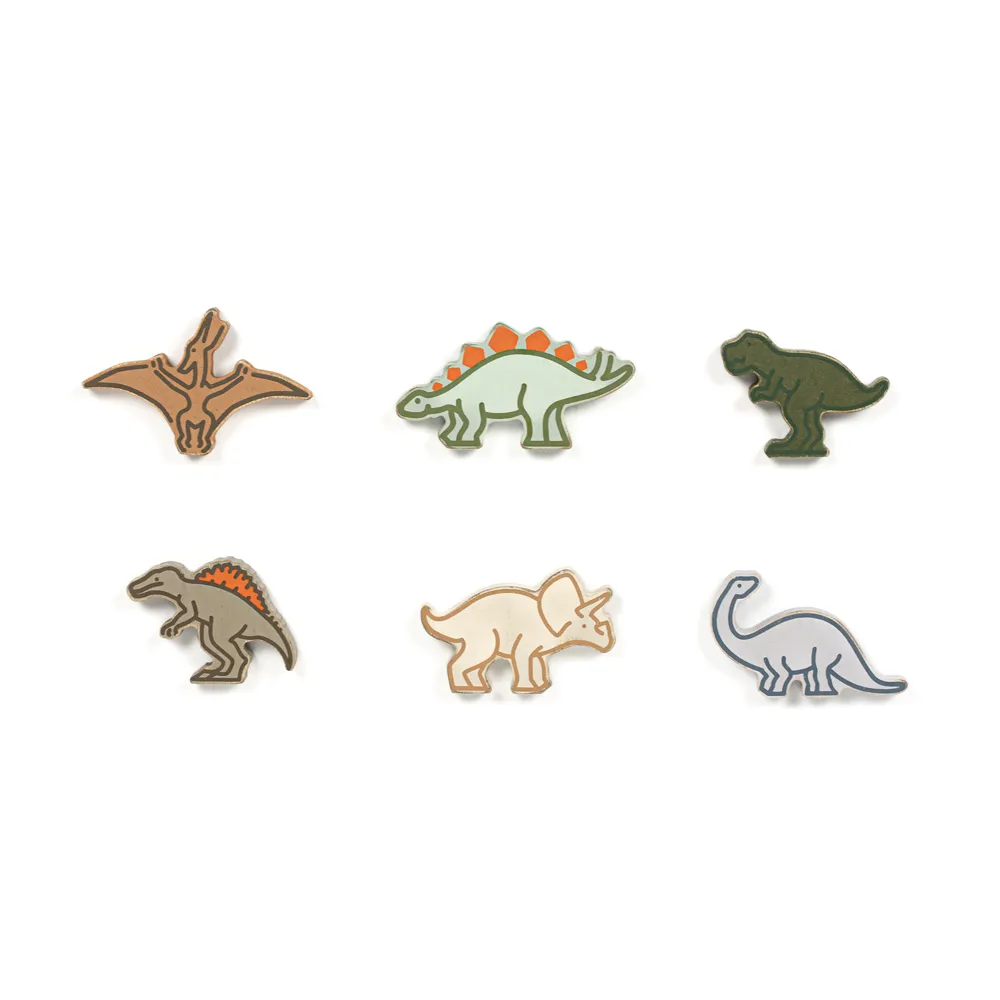 Dinosaurs | Letterboard Collection | 4x2x.25 wood shapes set of six | 15739