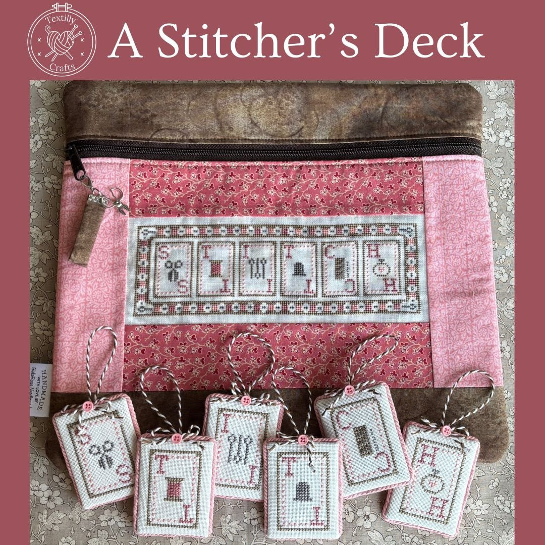 Pre-Order - A Stitcher&#39;s Deck Cross Stitch by Textilly Crafts - Paper Pattern