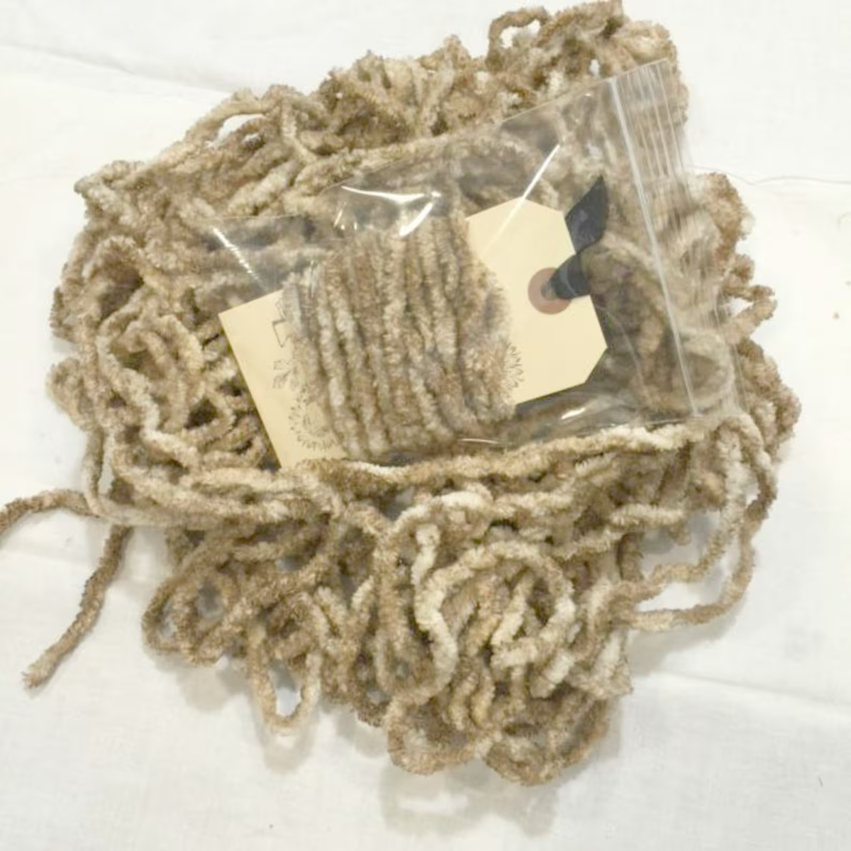 Chenille Trim - Vintage Hand-Dyed 100% Cotton  by Lady Dot Creates