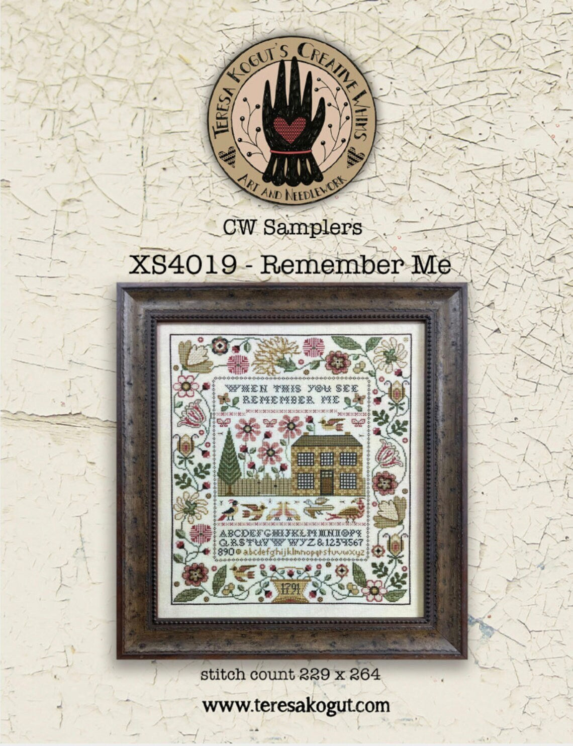 Remember Me XS4019 Cross Stitch By Teresa Kogut - Paper Pattern