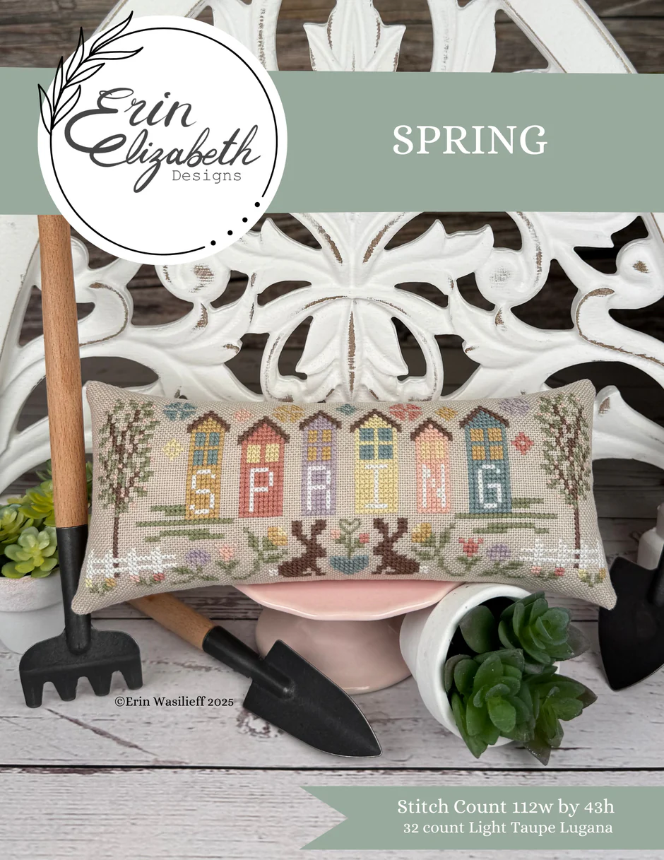 Pre-Order - Spring Cross Stitch by Erin Elizabeth - Paper Pattern