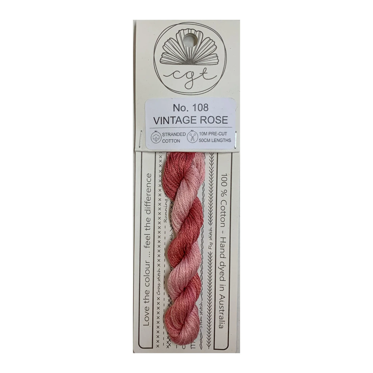 Vintage Rose Stranded - Cottage Garden Threads Cotton Floss #108