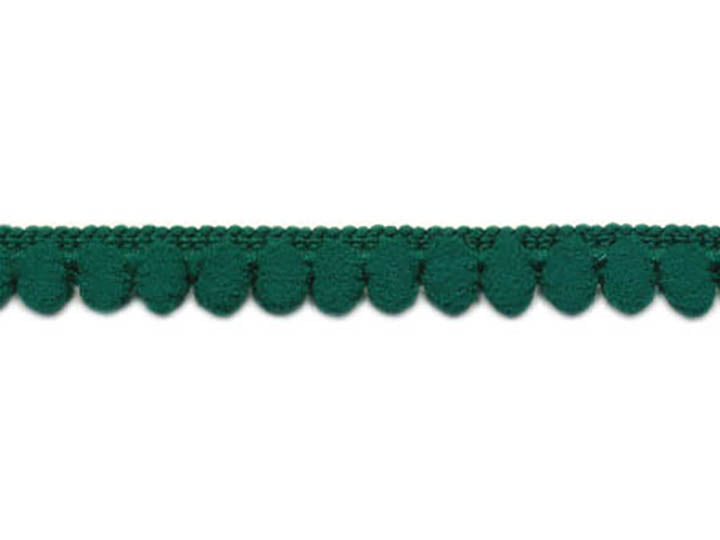 Baby Pom Pom Trim Fringe, 3/8 inch - Emerald