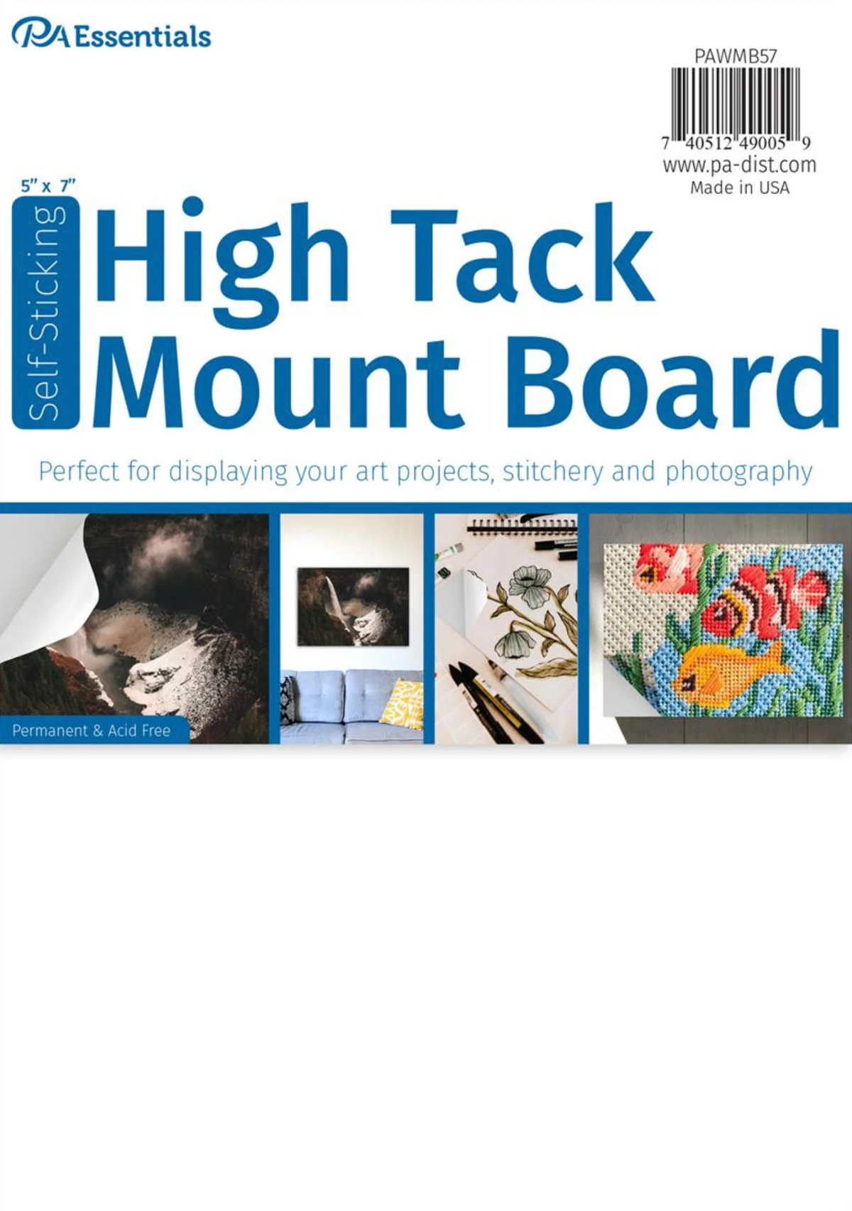 High Tack Mount Board Self Sticking 5&quot; x 7&quot;