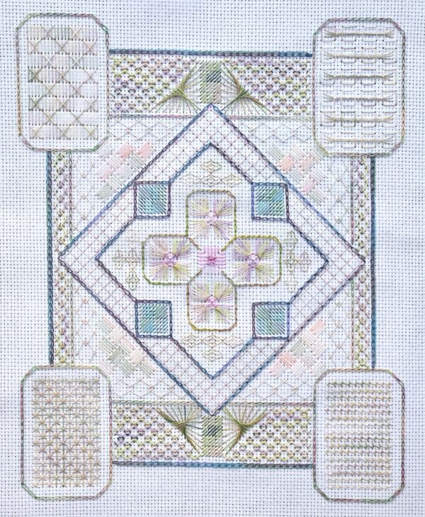 PRE-ORDER - Stitch Liberty Sampler Page 3 Cross Stitch by Textured Treasures - Paper Pattern