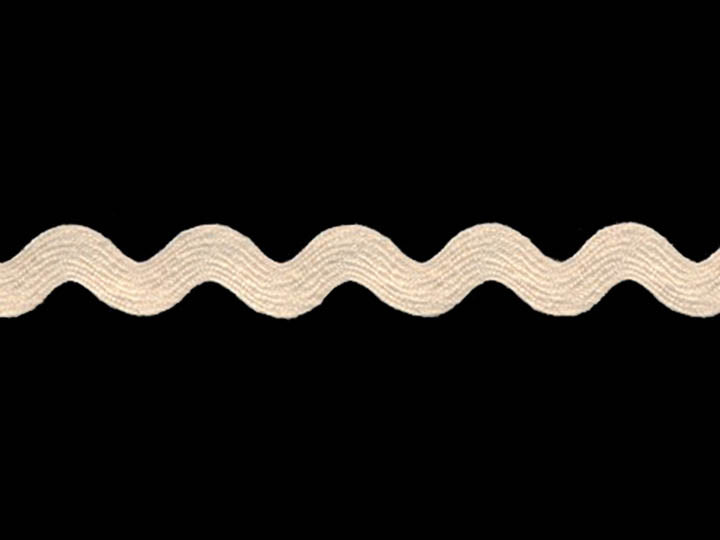 Medium Ric Rac, 1/2 inch - Ivory